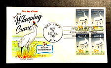 US Postage SC #1098  WHOOPING CRANES  Fleugel Official FDC $10.95  Free shipping
