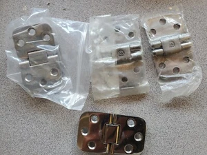 4 - STAINLESS STEAL RECESSED MARINE HINGES - Picture 1 of 3