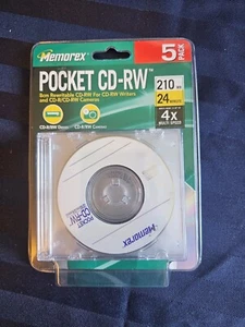 Memorex Pocket CD-RW disks 5 Pack - Picture 1 of 2
