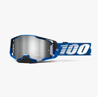 100 Percent Rockchuck Mirror Silver Flash Polycarbonate Armega Goggle Moto/Mtb