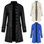 Mens Victorian Frock Coat Steampunk Tailcoat Long Jacket Vamp Gothic Vintage SPW