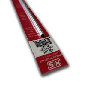 K&S Metals 8105 Round Aluminum Tube: 7/32 OD x 0.014 Wall x 12 Long (1 Piece) - Picture 1 of 2