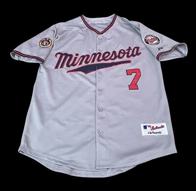 Camiseta de los Minnesota Twins Majestic Auténtica Joe Mauer Inaugural Para Hombre Talla 52 Foto 1 de 4