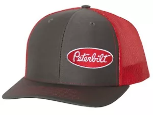 Peterbilt hat cap curved bill mesh back snapback Trucker Truck Rig Diesel Pete - Picture 1 of 2
