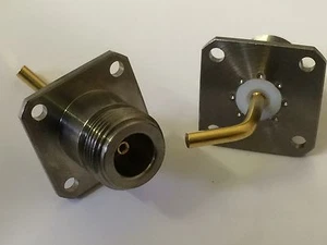 ROSENBERGER QUALITY N TYPE CHASSIS FEMALE PANEL SOCKET - THICK BENT PIN blb49 - Picture 1 of 1