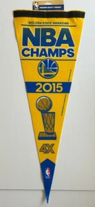2015 Golden State Warriors NBA Finals Champions 12"x 30" Premium Pennant Decor - Picture 1 of 1