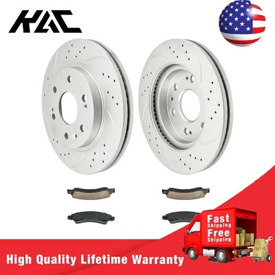 Kit de pastillas de freno de disco delanteras para Chevrolet Silverado 1500 2008 09-2018 55097 D1363 Foto 1 de 4