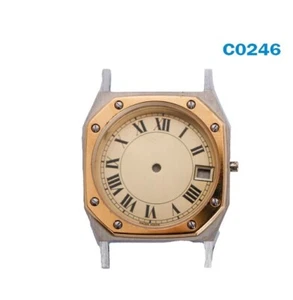 Original Vintage Flatline Swiss Made Watch Case & Dial, Water Resistant #C0246# - Bild 1 von 6