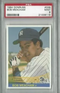 Tarjeta de béisbol Donruss 1984 #336 Bob Bobby Meacham, clasificación de los Yankees de Nueva York PSA 9 - Imagen 1 de 1