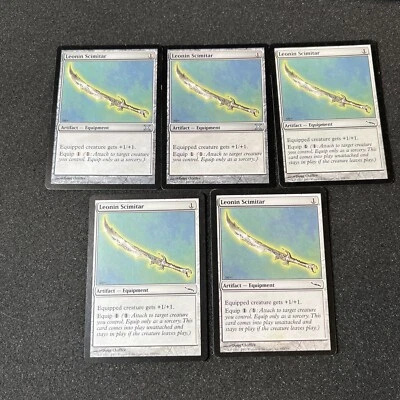Leonin Scimitar Magic The Gathering Mtg Artifact Card 5 - Image 1 of 4