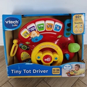 VTech Baby Tiny Tot Driver Steering Wheel Music & lights Excellent Condition - Picture 1 of 10