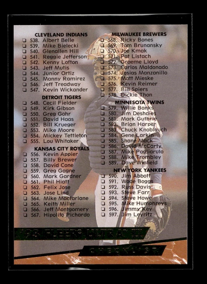 1993 Fleer Ultra #650 Junior Ortiz CL (NM)(BAS) - Image 1 of 2