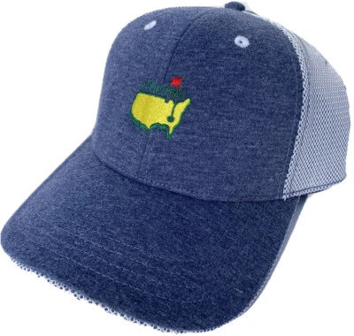 2025 MASTERS HEATHERED NAVY PERFORMANCE MESH BACK HAT AUGUSTA NATIONAL GOLF NEW - Image 1 of 4