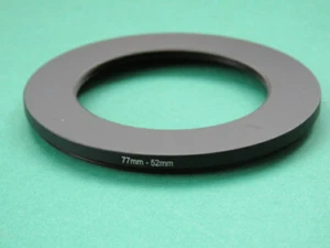 77mm-52mm Stepping Step Down Male-Female Filter Ring Adapter 77mm-52mm  - Picture 1 of 2