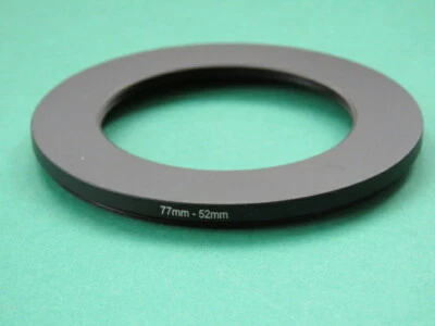 77mm-52mm Stepping Step Down Male-Female Filter Ring Adapter 77mm-52mm  - Image 1 of 2