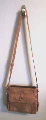 Coldwater Creek Brown Faux Alligator Texture Leather Medium Shoulder Bag - Image 1 of 4