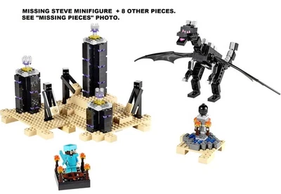 LEGO 21117 The Ender Dragon Minecraft Steve Enderman CASI COMO NUEVO Foto 1 de 4