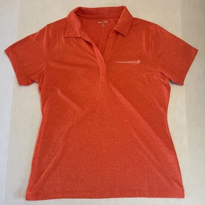 Camisa polo naranja mediana Lockheed Martin (fabricante Lightning II F35) NUEVA SIN ETIQUETAS para dama Foto 1 de 4