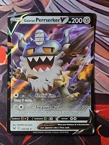 Holograma Galarian Perrserker V 129/196 Swsh11: Lost Origin raro casi nuevo  - Imagen 1 de 2