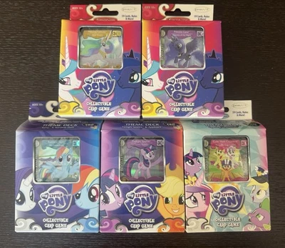 Lote de 5 barajas temáticas My Little Pony CCG (más extras) nuevas selladas Foto 1 de 4