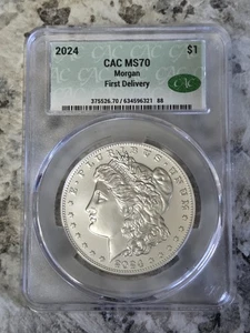 2024 $1 MORGAN CAC MS70 First Delivery - Picture 1 of 2
