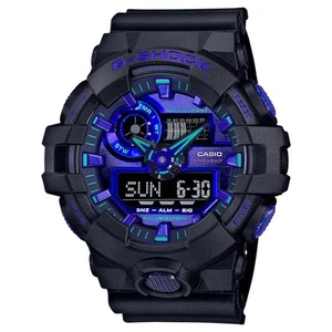 G-Shock By Casio Men's GA700VB-1A Black/Blue Analog-Digital Watch - Picture 1 of 5