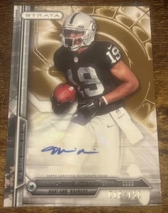 2014 Topps Strata #198 Mike Davis Rookie Auto #d /150! RAIDERS - Picture 1 of 2