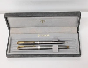 Pluma Estilográfica PARKER, Juego de Bolígrafos, Shizure, 14K Nuevo en Caja, Silver925, Nuevo - Imagen 1 de 10