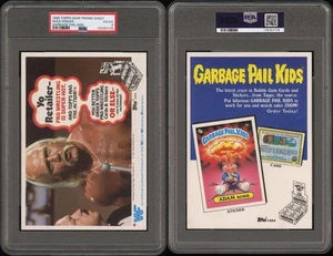 1985 Topps hulk hogan garbage pail kids Promo Card PSA 4 RARE 80s History - Picture 1 of 3