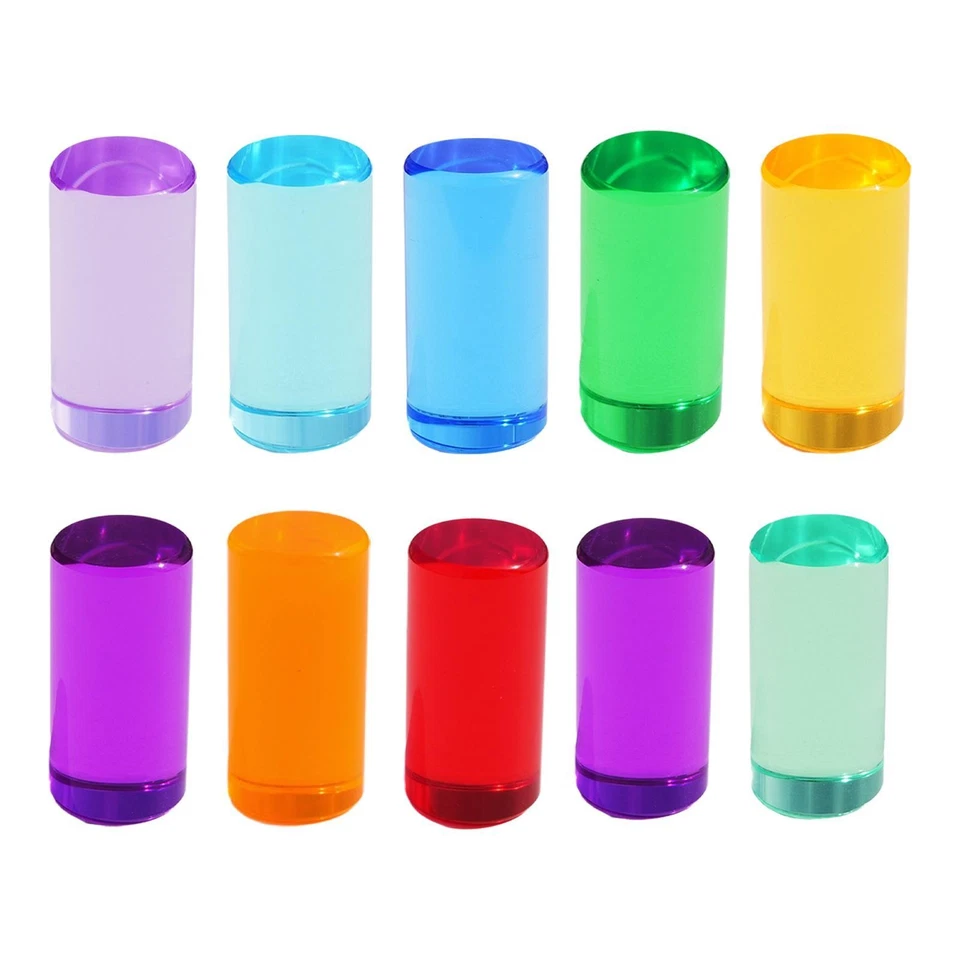 Набор радужных строительных блоков акриловые цилиндры прозрачный цвет - Изображение 1 из 1
