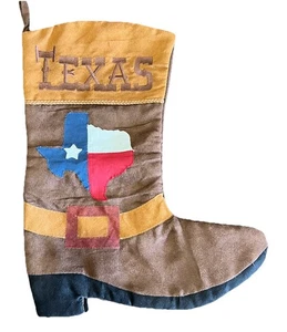 Calza di Natale Texas Lone Star Boot 18" - Foto 1 di 4