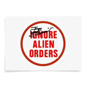The Clash Joe Strummer Aufnäher Patch Ignore Alien Orders - Bild 1 von 1