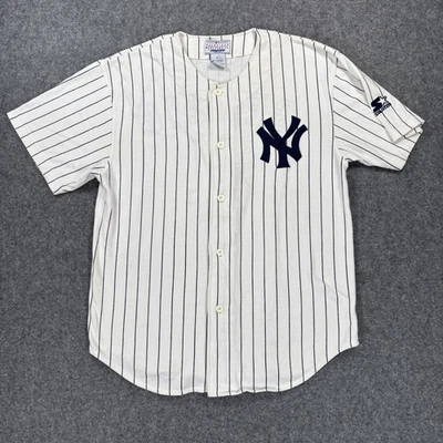 Camiseta deportiva de béisbol blanca MLB Lou Gehrig New York Yankees de colección de la década de 1990 Foto 1 de 4