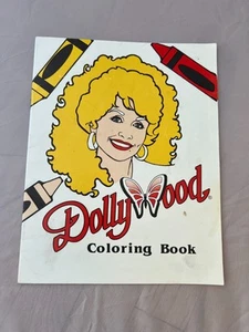 Vintage 1987 Dollywood Coloring Book Dolly Parton - Unused Clean Pages RARE!! - Foto 1 di 17