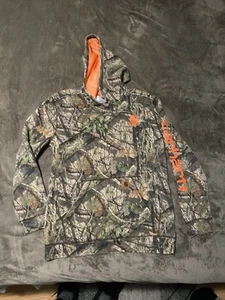 Carhartt Mossy Oak Hoodie Youth XL Camo Sweatshirt Hunting Camouflage Y2K VTG - Picture 1 of 6