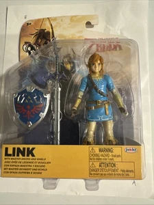 Legend of Zelda: Link w/ Master Sword & Hylian Shield 4" Figure - Picture 1 of 5
