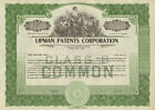 Lipman Patents Corporation collectible stock certificate share scripophily