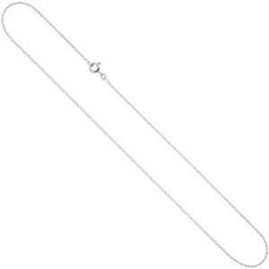 1,3mm Anchor Chain Necklace Gold Chain 333 White Gold 36cm, Ladies - Picture 1 of 4