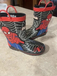 Marvel Spiderman Botas de Lluvia Niños Talla 13/1 ¡Súper Lindas! ¡Queda mucho desgaste!! - Imagen 1 de 12