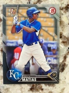 2016 BOWMAN SILVER PROSPECTS 1st CARD KANSAS CITY ROYALS SEULY MATIAS #BP15 - Picture 1 of 1