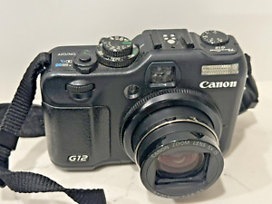 Canon PowerShot G12 10MP Digital Photo/Video Camera - Black