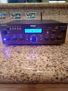 Pyle Bluetooth Stereo Amplifier Receiver, FM Radio/USB/SD memory PDA6BU - Picture 1 of 6