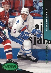 1993-94 Parkhurst Emerald Ice Nordiques Hockey Card #441 Alexei Gusarov