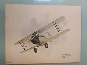 Nixon Galloway Art Print United Airlines Collector Series 1980 Aerial Mercury - Picture 1 of 6