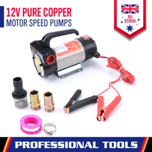 12V Diesel Transfer Pump Portable Electric Fuel Oil Extractor Station 40L/Min - Picture 1 of 9