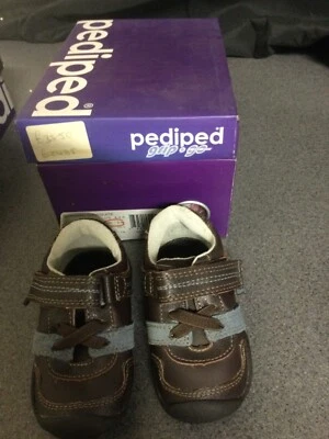 Pediped Grip n Go Unisex Channing Chocolate Marrón Reino Unido 3.5 Infantil EU19 NUEVO EN CAJA Foto 1 de 4