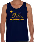 441 California Republic Tank Top flag bear cali west coast los angeles vintage