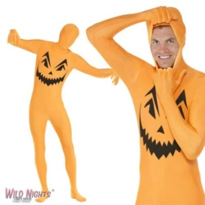 Disfraz de calabaza de segunda piel de Halloween para hombre Foto 1 de 2