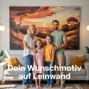 Ihr Bild auf XS-XL Leinwand eigenes Foto Wunschmotiv XXL Formate bis 200x200 cm - Bild 1 von 3
