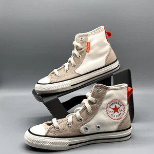 Youth Sizes - CONVERSE CTAS MFG Hi "Scavenger Hunt" NEW - Grey Orange - Picture 1 of 7